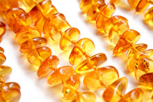 Load image into Gallery viewer, (半連/1連)琥珀 バルチック アンバー タンブル(平)ネックレス