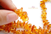 Load image into Gallery viewer, (半連/1連)琥珀 バルチック アンバー タンブル(平)ネックレス