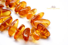 Load image into Gallery viewer, (半連/1連)琥珀 バルチック アンバー タンブル(平)ネックレス