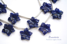 画像をギャラリービューアに読み込む, (2pc/1連)上質 デュモルチェライト ジャスミン フラワー カービング