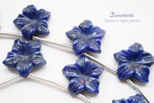 画像をギャラリービューアに読み込む, (2pc/1連)上質 デュモルチェライト ジャスミン フラワー カービング