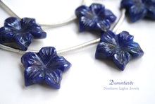 画像をギャラリービューアに読み込む, (2pc/1連)上質 デュモルチェライト ジャスミン フラワー カービング