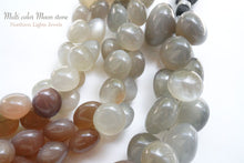 画像をギャラリービューアに読み込む, (No.1-3) 宝石質 マルチカラー ムーンストーン スムースオニオン
