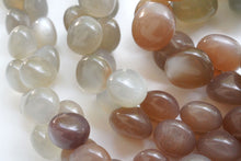 画像をギャラリービューアに読み込む, (No.1-3) 宝石質 マルチカラー ムーンストーン スムースオニオン