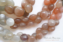 画像をギャラリービューアに読み込む, (No.1-3) 宝石質 マルチカラー ムーンストーン スムースオニオン