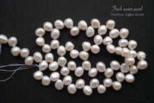 Load image into Gallery viewer, 高品質 淡水パール クレオ穴 白〜クリーム バロック 40cm
