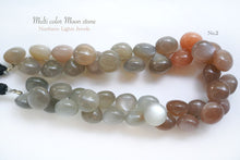 画像をギャラリービューアに読み込む, (No.1-3) 宝石質 マルチカラー ムーンストーン スムースオニオン