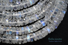 画像をギャラリービューアに読み込む, (半連/1連)宝石質 ホワイトラブラドライト レインボームーンストーン ワッシャー / タイヤ