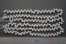 画像をギャラリービューアに読み込む, (1連40cm)淡水パール ぷっくりドロップ〜ライス クレオ穴 グレー@56円
