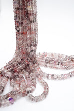 画像をギャラリービューアに読み込む, (半連/1連)エレスチャルクォーツ ファセット ボタン スーパーセブン 水晶