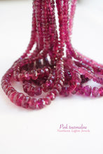 画像をギャラリービューアに読み込む, (S/Mサイズ)宝石質 ピンクトルマリン ルベライト ボタンカット ファセットロンデル