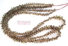 Load image into Gallery viewer, (1/4連,半連,1連/カット入,スムース) カラーチェンジ・ガーネット 小粒ドロップ