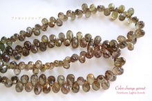 Load image into Gallery viewer, (1/4連,半連,1連/カット入,スムース) カラーチェンジ・ガーネット 小粒ドロップ