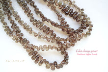 Load image into Gallery viewer, (1/4連,半連,1連/カット入,スムース) カラーチェンジ・ガーネット 小粒ドロップ
