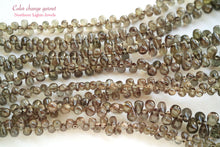 Load image into Gallery viewer, (1/4連,半連,1連/カット入,スムース) カラーチェンジ・ガーネット 小粒ドロップ