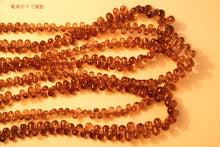 Load image into Gallery viewer, (1/4連,半連,1連/カット入,スムース) カラーチェンジ・ガーネット 小粒ドロップ