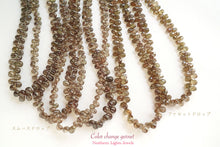 Load image into Gallery viewer, (1/4連,半連,1連/カット入,スムース) カラーチェンジ・ガーネット 小粒ドロップ