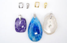 Load image into Gallery viewer, (ロジウム/K18メッキ) 銀製 シンプル バチカン ペンダントパーツ SV925