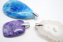 Load image into Gallery viewer, (ロジウム/K18メッキ) 銀製 シンプル バチカン ペンダントパーツ SV925