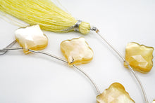 画像をギャラリービューアに読み込む, モロッカンシェイプ 横穴 水晶+MOP トリプレット 5pc