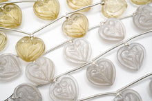 画像をギャラリービューアに読み込む, (No.1-2)ハート フクロウ カービング ビアクォーツ ムーンストーン 彫り
