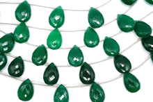 Load image into Gallery viewer, (Half Strand/1 Strand) High Quality Large Green Onyx Flat Chandelier Cut Micro Cut