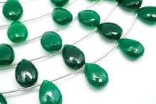 Load image into Gallery viewer, (Half Strand/1 Strand) High Quality Large Green Onyx Flat Chandelier Cut Micro Cut