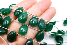 Load image into Gallery viewer, (Half Strand/1 Strand) High Quality Large Green Onyx Flat Chandelier Cut Micro Cut