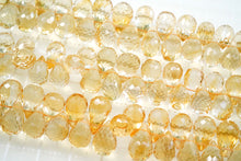 画像をギャラリービューアに読み込む, (半連/1連)宝石質 シトリン ファセットドロップ