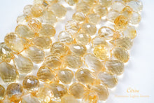 画像をギャラリービューアに読み込む, (半連/1連)宝石質 シトリン ファセットドロップ