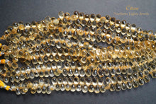 画像をギャラリービューアに読み込む, (半連/1連)宝石質 シトリン ファセットドロップ
