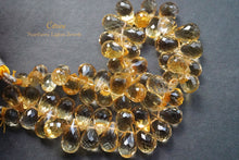 画像をギャラリービューアに読み込む, (半連/1連)宝石質 シトリン ファセットドロップ