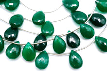 Load image into Gallery viewer, (Half Strand/1 Strand) High Quality Large Green Onyx Flat Chandelier Cut Micro Cut