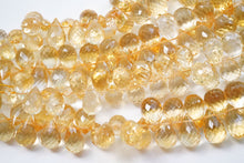 画像をギャラリービューアに読み込む, (半連/1連)宝石質 シトリン ファセットドロップ