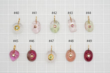 画像をギャラリービューアに読み込む, (#40-49) ジェムストーン K24 インレー ペンダントトップ 24金