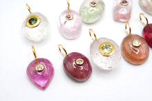 画像をギャラリービューアに読み込む, (#40-49) ジェムストーン K24 インレー ペンダントトップ 24金