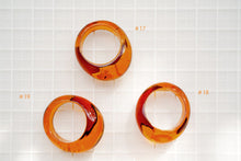 Load image into Gallery viewer, (17〜19号)琥珀 アンバー バルチックアンバー 甲丸 リング