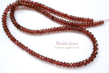 画像をギャラリービューアに読み込む, (半連/1連)宝石質 ロードライトガーネット ファセットボタン / ロンデル