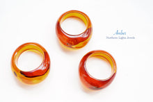 Load image into Gallery viewer, (17〜19号)琥珀 アンバー バルチックアンバー 甲丸 リング