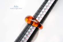 Load image into Gallery viewer, (17〜19号)琥珀 アンバー バルチックアンバー 甲丸 リング