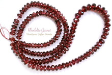 画像をギャラリービューアに読み込む, (半連/1連)宝石質 ロードライトガーネット ファセットボタン / ロンデル