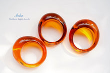 Load image into Gallery viewer, (17〜19号)琥珀 アンバー バルチックアンバー 甲丸 リング
