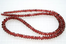 画像をギャラリービューアに読み込む, (半連/1連)宝石質 ロードライトガーネット ファセットボタン / ロンデル