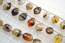 Load image into Gallery viewer, (半連/1連)高品質 モンタナ アゲート ファセットオーバル マイクロカット