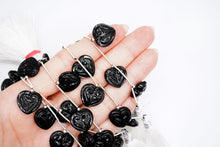 Load image into Gallery viewer, (Half row 10 grains / 1 row 20 grains) Large chocolate moonstone pear shape micro cut