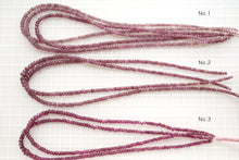 Load image into Gallery viewer, (S/M, Half Strand/Single Strand) Natural Unheated Ruby Faceted Button/Rondel Cut