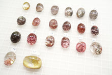 画像をギャラリービューアに読み込む, (No.1-26)上質 ガーデンクォーツ ルース 穴無し カボション 裏フラット