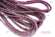 Load image into Gallery viewer, (S/M, Half Strand/Single Strand) Natural Unheated Ruby Faceted Button/Rondel Cut