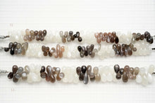 画像をギャラリービューアに読み込む, (M,LL/半連,1連)宝石質 マルチカラームーンストーン ファセットドロップ