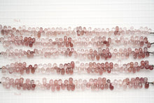 画像をギャラリービューアに読み込む, (No.1-5)宝石質 ストロベリークォーツ ピンクエピドード ファセットドロップ